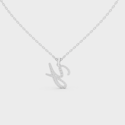Ultra Durable Solid Platinum Letter Y Initial Necklace with Premium Chain Layer