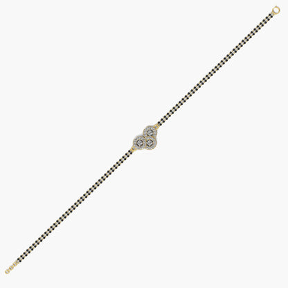 Sustainable yellow gold diamond bracelet with Gli certified round-cut lab diamonds