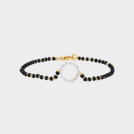 yellow gold Mangalsutra bracelet for a timeless and ethical bridal look