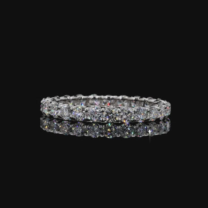 Ethical lab grown diamond wedding stack band