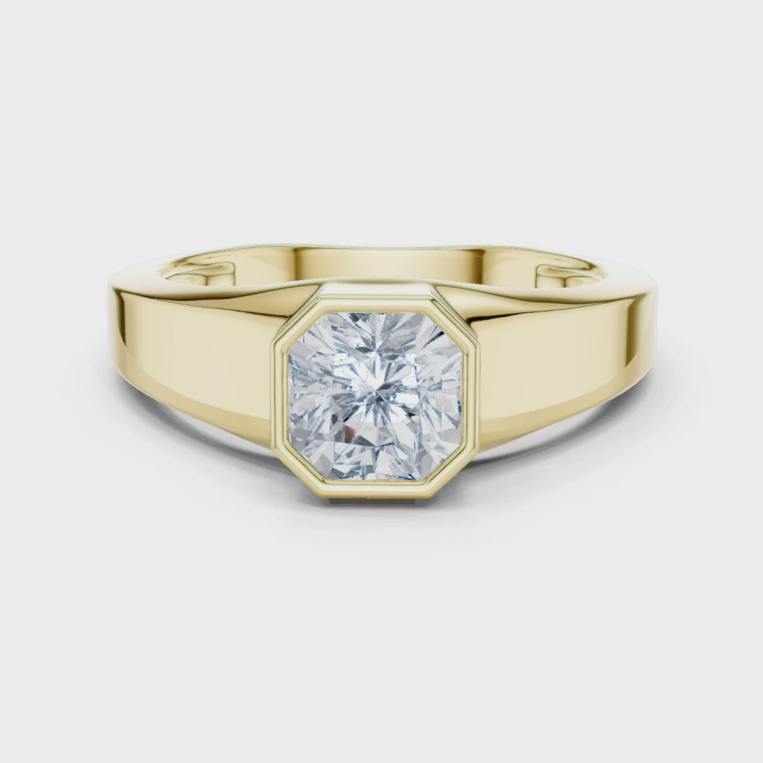1 carat men’s lab grown diamond ring