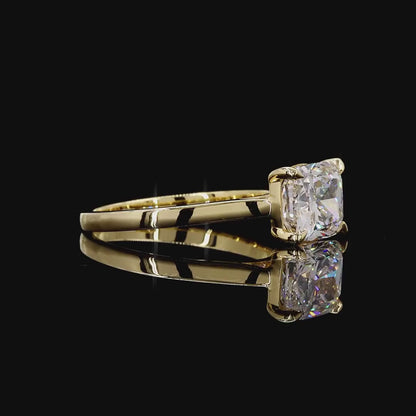 Cushion Cut Lab Grown Diamond Ring in