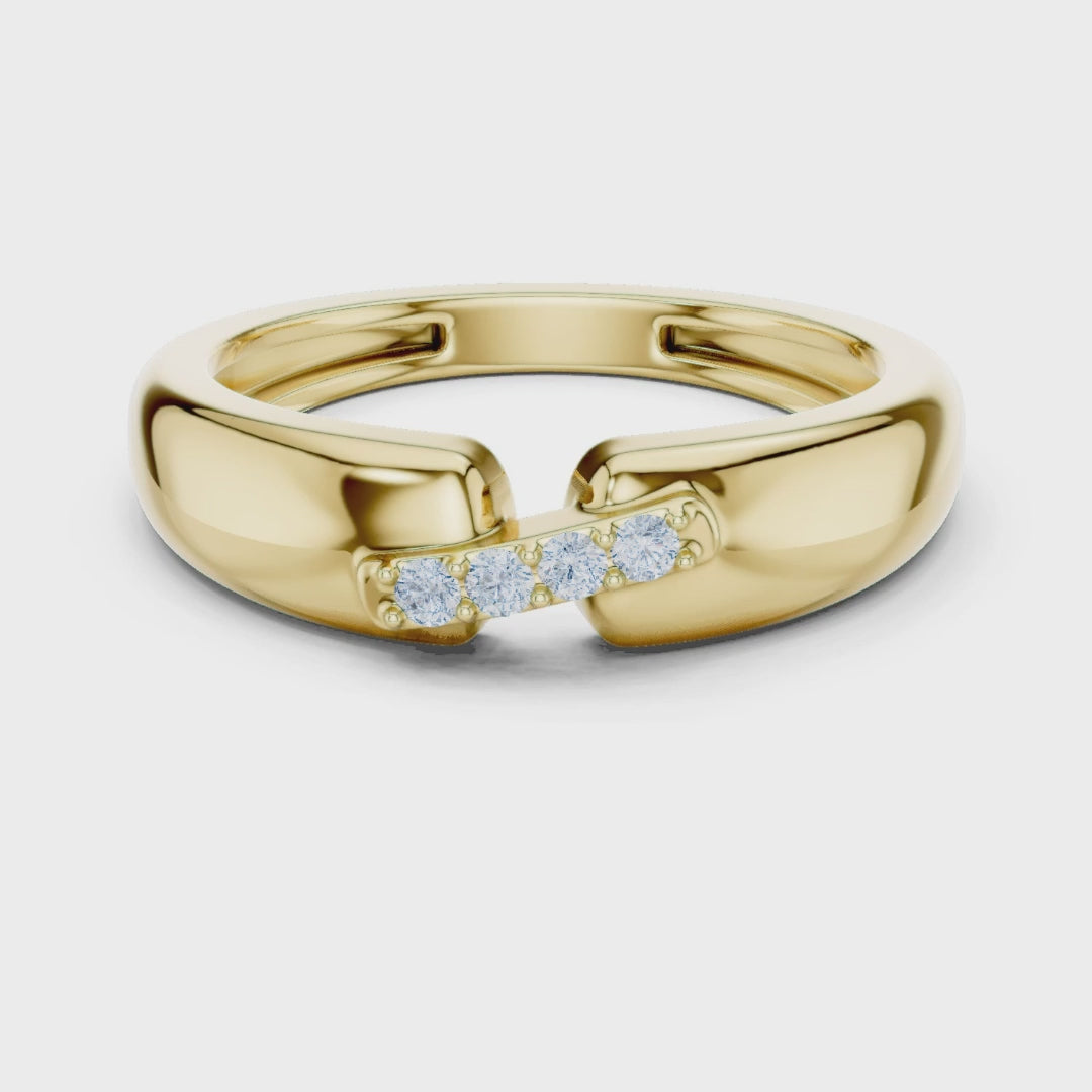 0.72 carat men’s lab grown diamond ring