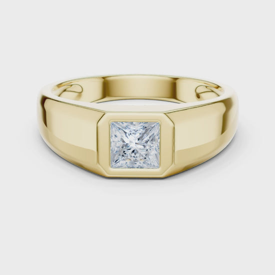 0.50 carat men’s lab grown diamond ring