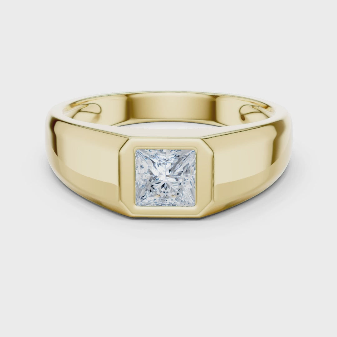0.50 carat men’s lab grown diamond ring