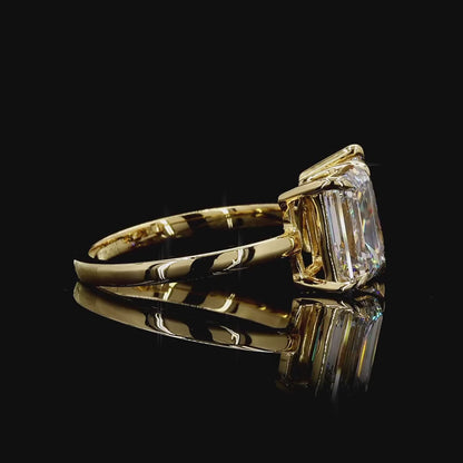 luxury toi et moi lab grown diamond ring