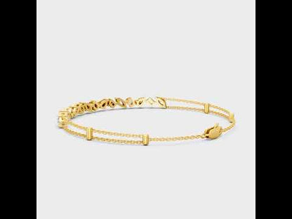 1.04 Ct Multi-Shape Lab-Grown Diamond Bracelet in
