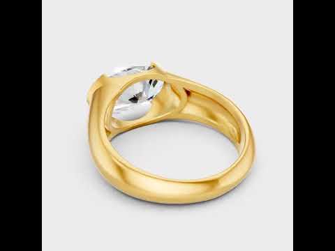 1 To 5 Ct Oval Cut Lab Grown Diamond Mens Ring In 9K 14K 18K Yellow White Rose Gold Or 950 Platinum. Ethical Luxury Jewelry With Bold Masculine Style.