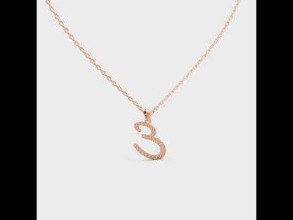 Shop our custom "E" Alphabet Lab Grown Diamond Pendant with Chain. Available in 9K, 14K, 18K Yellow, White, Rose Gold &amp; 950 Platinum. Ethical luxury worldwide.