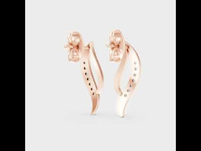 Round Cut Lab-Grown Diamond Stud Earrings in