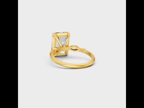 Take a closer look at the stunning 4.56 Carat Multishape Lab-Grown Diamond Ring. Featuring a brilliant combination of Emerald, Round, and Marquise cut lab-grown diamonds, this design maximizes fire and brilliance. Available in Yellow Gold, Rose Gold, White Gold, and 950 Platinum.