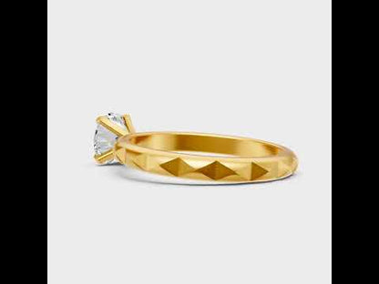 Round Cut Lab-Grown Diamond Ring in