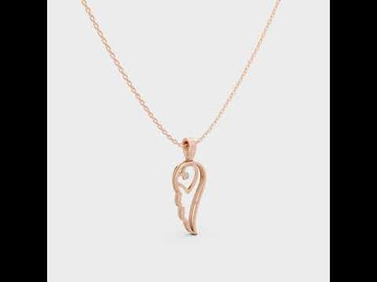 Round Cut Lab-Grown Diamond Pendant With Chain in
