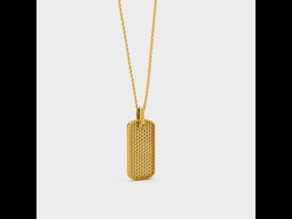 1.39 CT Round Lab-Grown Diamond Men's Pendant With Chain in