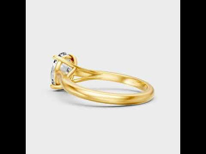 Oval Cut Lab Grown Diamond Ring in