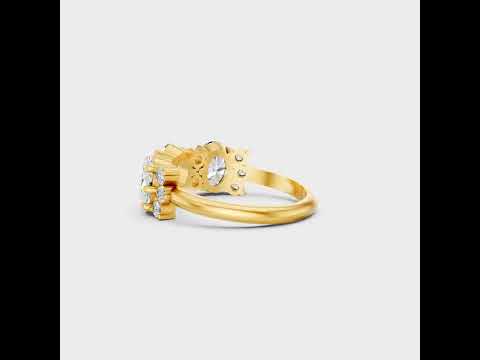 Discover ethical luxury with our Certified 2.30 Carat Oval and Round-Cut Lab-Grown Diamond Band. Expertly crafted in 9K, 14K, 18K Gold or 950 Platinum.