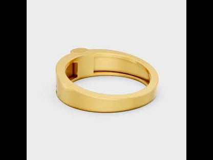 Round Cut Lab Grown Diamond Men’s Ring in