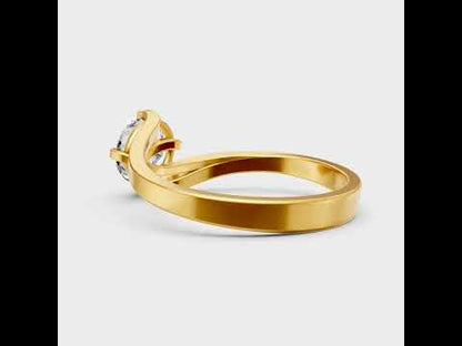 Round Cut Lab Grown Diamond Ring in