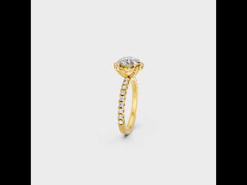 Discover ethical luxury with our Certified 2.85 Carat Round-Cut Lab-Grown Diamond Halo Ring. Expertly crafted in 9K, 14K, 18K Gold or 950 Platinum. Shop Now!