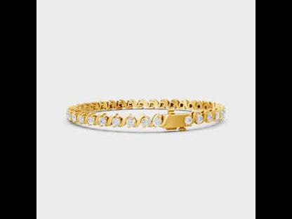 3.60 Ct Round Cut Lab-Grown Diamond Bracelet in
