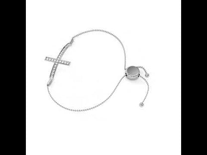 Round Cut Lab Grown Diamond Bracelet In