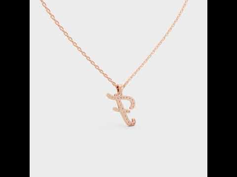 Shop our custom "F" Alphabet Lab Grown Diamond Pendant with Chain. Available in 9K, 14K, 18K Yellow, White, Rose Gold & 950 Platinum. Ethical luxury worldwide.