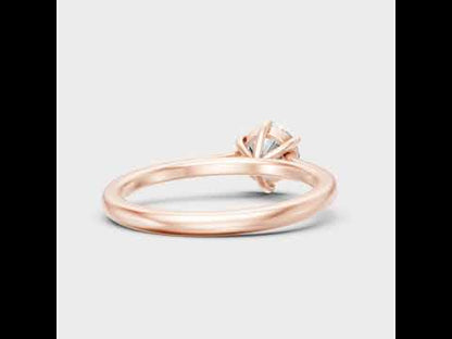 Round Lab-Grown Diamond Ring in