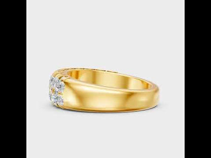 1.92 Carat Round Cut Lab-Grown Diamond Band in