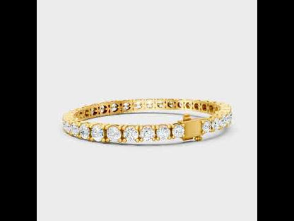 13.2 Ct Round Lab Grown Diamond Tennis Bracelet in
