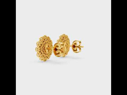 Round Cut Lab-Grown Diamond Stud Earrings in