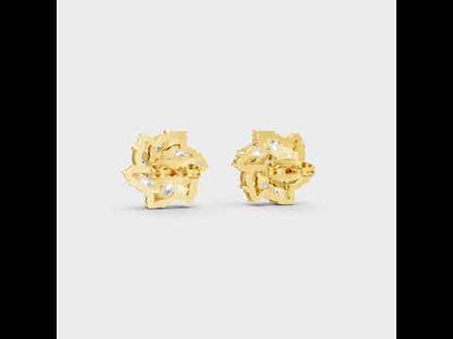 1.94 Ct Round & Marquise Lab-Grown Diamond Stud Earrings in