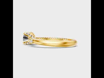 Round Cut Lab Grown Diamond Ring in