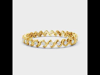 6.46 Ct Round Cut Lab-Grown Diamond Tennis Bracelet in