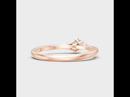 0.76 Ct Round Lab-Grown Diamond Engagement Ring in