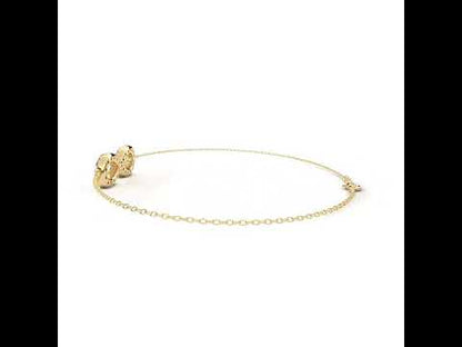 Round Cut Lab Grown Diamond Infinity Bracelet In