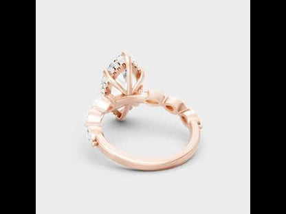 4.73 Carat Marquise Diamond Engagement Ring In Yellow Gold
