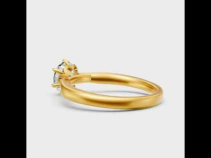 1.26 Carat Round Cut Lab-Grown Diamond Engagement Ring in