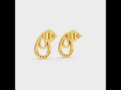 Round Cut Lab-Grown Diamond Stud Earrings in