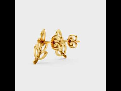 Round Cut Lab-Grown Diamond Stud Earrings in