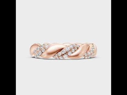 Round Cut Lab-Grown Diamond Band in