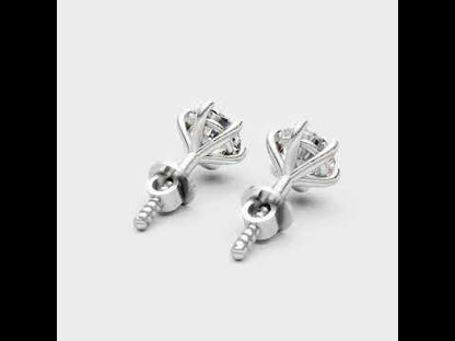1.20 Ct Round Lab-Grown Diamond Stud Earrings