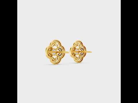 Sparkle with 1.56 Carat Round & Marquise Cut Lab-Grown Diamond Stud Earrings. Custom crafted in Gold or 950 Platinum. Discover Ethical Luxury!