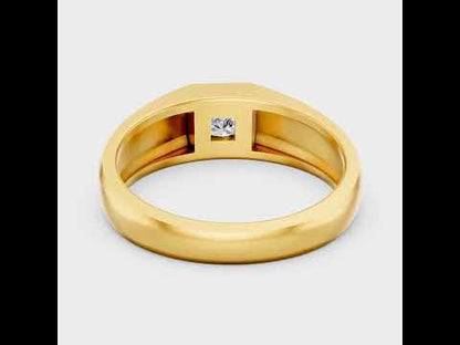 Men’s Princess Cut Lab Grown Diamond Ring in