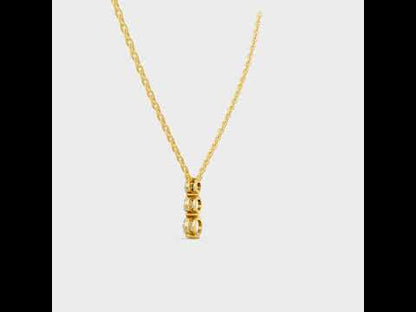 1.11 Ct Round Lab-Grown Diamond Pendant With Chain in