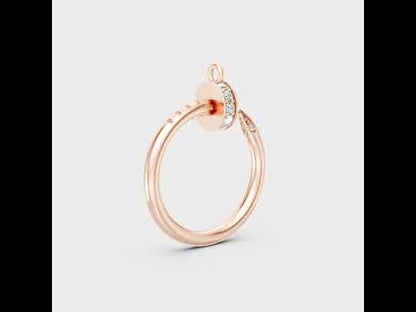 Round Lab-Grown Diamond Pendant Without Chain