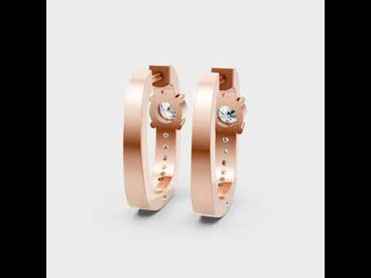 Round Cut Lab-Grown Diamond Hoop Earrings