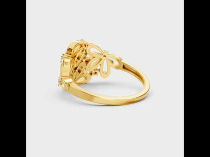 Round Lab-Grown Diamond Engagement Ring in