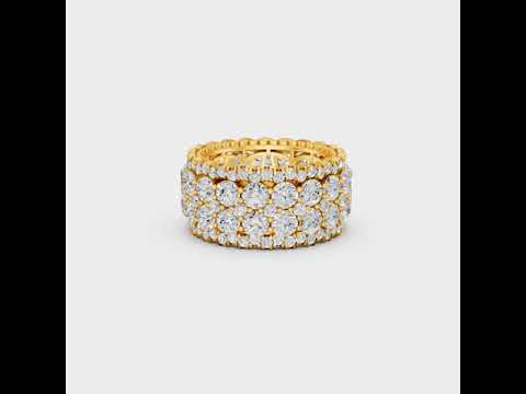 Discover ethical luxury with our Certified 6 Carat Round-Cut Lab-Grown Diamond Band. Expertly crafted in 9K, 14K, 18K Gold or 950 Platinum. Shop Now!