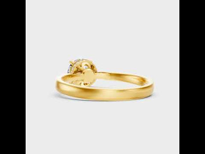 1.23 Ct Round Lab-Grown Diamond Hidden Halo Ring in