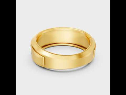 0.57 Carat Round Cut Lab-Grown Diamond Men's Ring | Certified | Hallmark Gold & Platinum